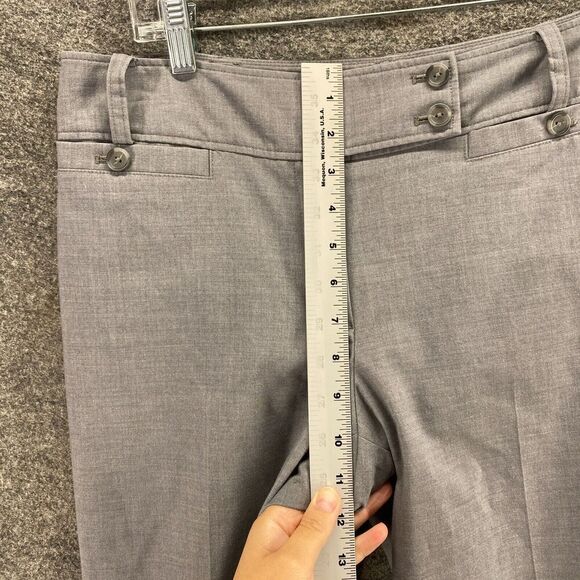 Ann Taylor Pants Women 6 Gary Signature Mid Rise Pleated Tapered Pockets Rayon - Picture 6 of 10